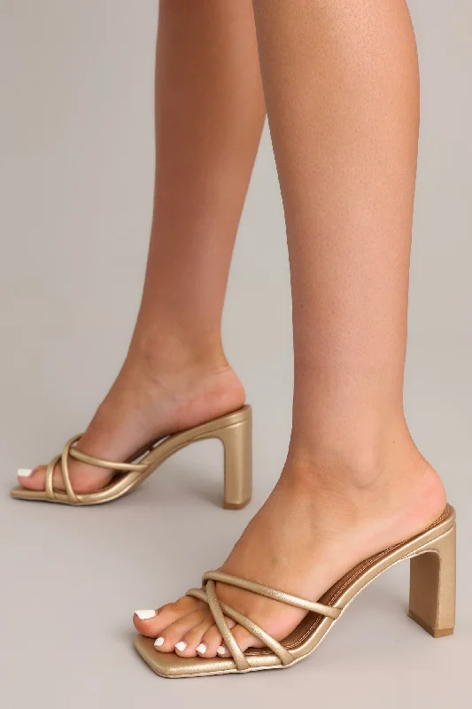 Stride On By Champagne Sandals