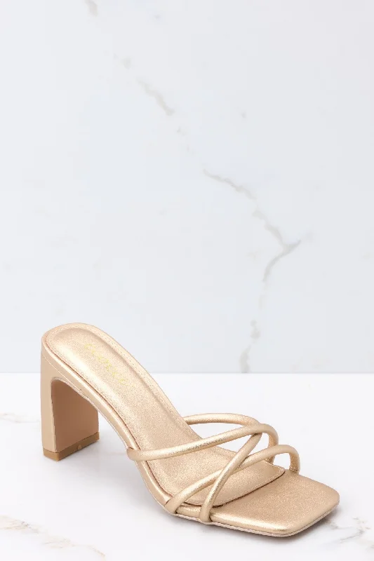 Stride On By Champagne Sandals