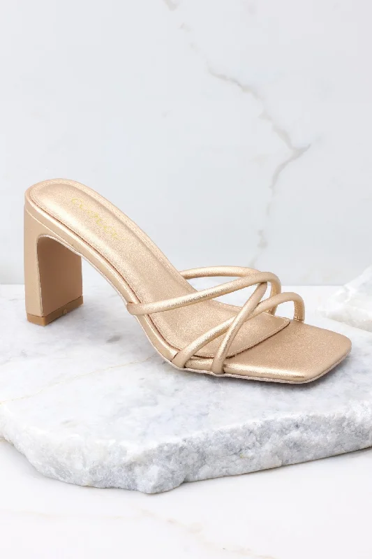 Stride On By Champagne Sandals