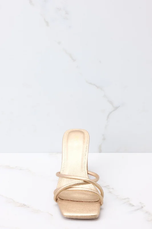 Stride On By Champagne Sandals